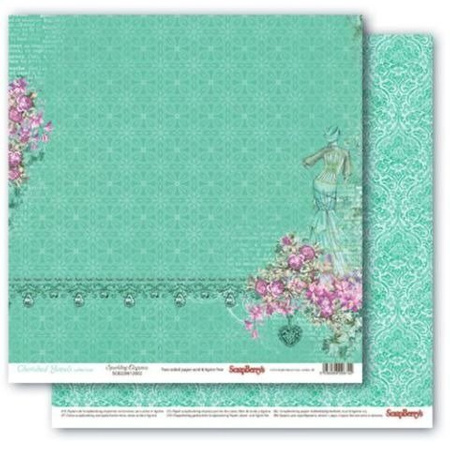 Papier do scrapbookingu dwustronny 30,5 x 30,5 cm CHERISHED JEWELS 14 szt. ScrapBerry`s